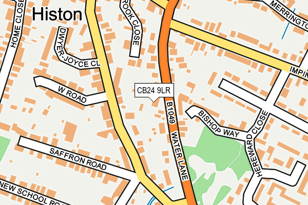 Map of HISTON STATION HOUSE LTD at local scale