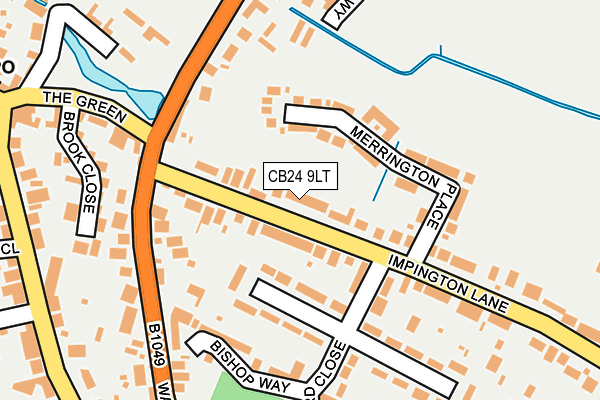 CB24 9LT map - OS OpenMap – Local (Ordnance Survey)