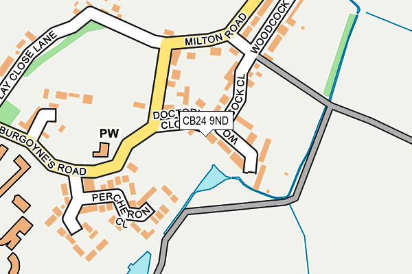 CB24 9ND map - OS OpenMap – Local (Ordnance Survey)