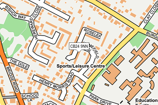 CB24 9NN map - OS OpenMap – Local (Ordnance Survey)