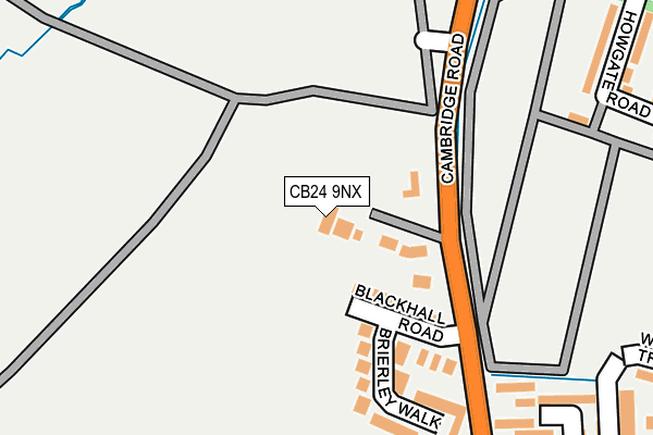 CB24 9NX map - OS OpenMap – Local (Ordnance Survey)