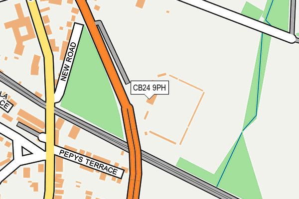 CB24 9PH map - OS OpenMap – Local (Ordnance Survey)