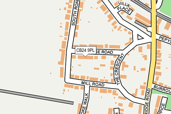 CB24 9PL map - OS OpenMap – Local (Ordnance Survey)