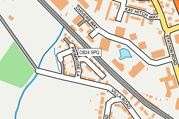 CB24 9PQ map - OS OpenMap – Local (Ordnance Survey)