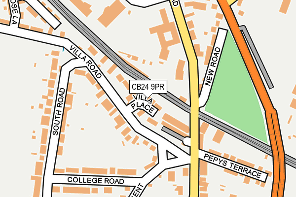 CB24 9PR map - OS OpenMap – Local (Ordnance Survey)