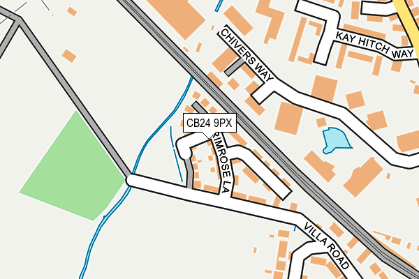CB24 9PX map - OS OpenMap – Local (Ordnance Survey)