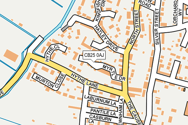 CB25 0AJ map - OS OpenMap – Local (Ordnance Survey)