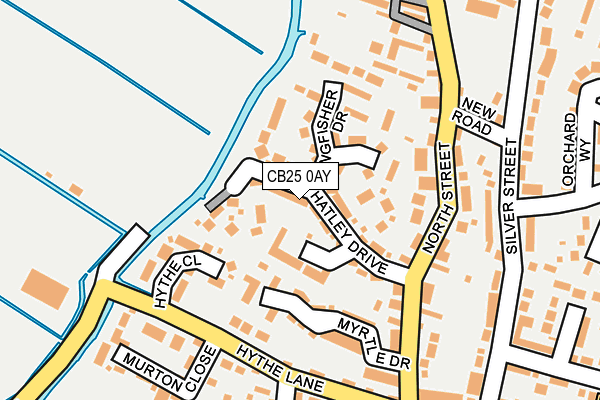 CB25 0AY map - OS OpenMap – Local (Ordnance Survey)