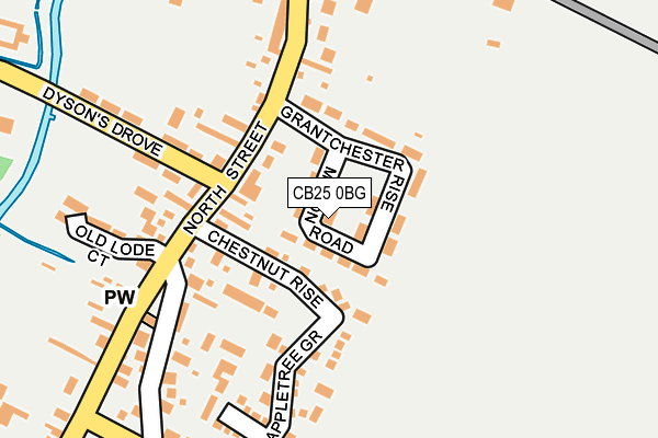 CB25 0BG map - OS OpenMap – Local (Ordnance Survey)