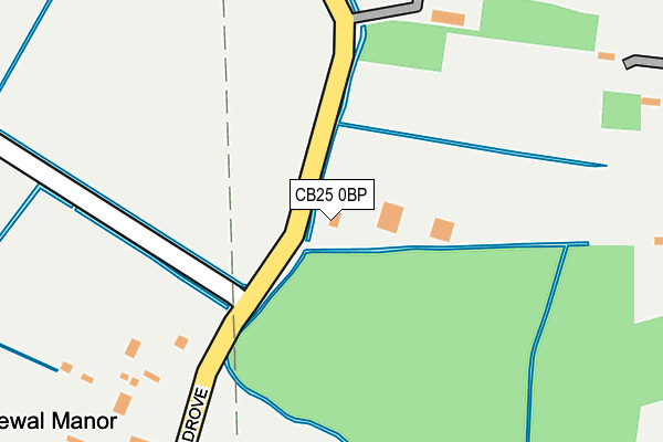 CB25 0BP map - OS OpenMap – Local (Ordnance Survey)