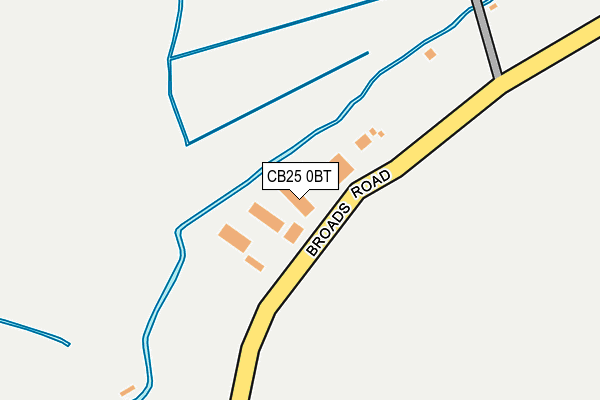 CB25 0BT map - OS OpenMap – Local (Ordnance Survey)