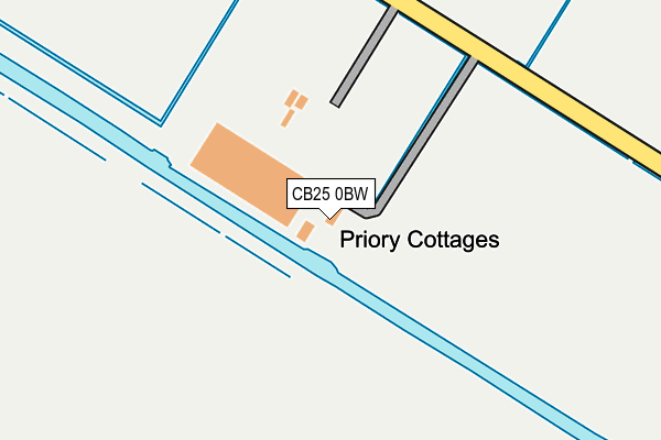 CB25 0BW map - OS OpenMap – Local (Ordnance Survey)