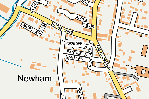 CB25 0EE map - OS OpenMap – Local (Ordnance Survey)