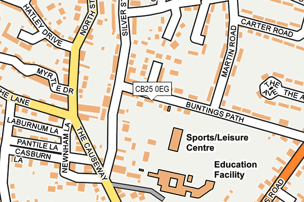 CB25 0EG map - OS OpenMap – Local (Ordnance Survey)