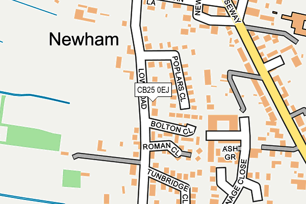 CB25 0EJ map - OS OpenMap – Local (Ordnance Survey)