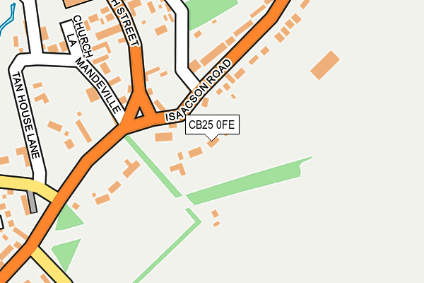 CB25 0FE map - OS OpenMap – Local (Ordnance Survey)