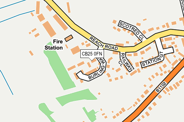 CB25 0FN map - OS OpenMap – Local (Ordnance Survey)