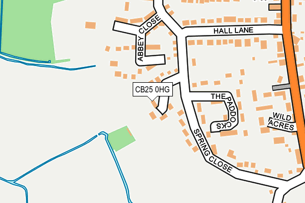 CB25 0HG map - OS OpenMap – Local (Ordnance Survey)