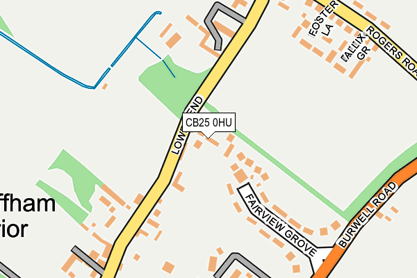 CB25 0HU map - OS OpenMap – Local (Ordnance Survey)