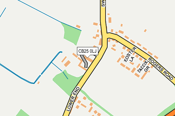 CB25 0LJ map - OS OpenMap – Local (Ordnance Survey)