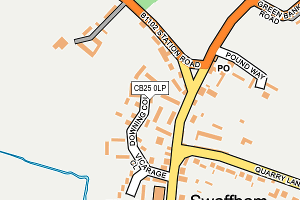 CB25 0LP map - OS OpenMap – Local (Ordnance Survey)