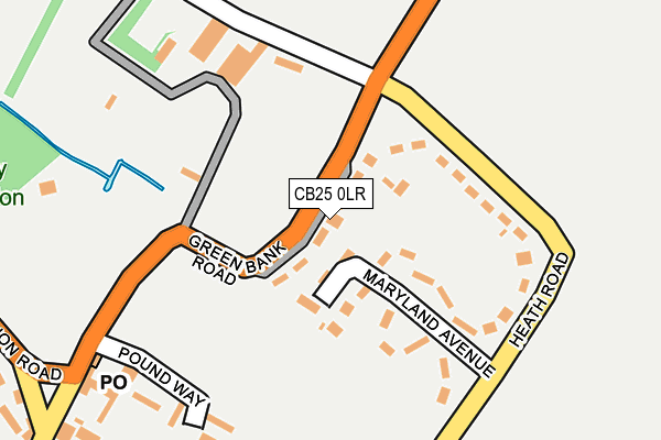 CB25 0LR map - OS OpenMap – Local (Ordnance Survey)