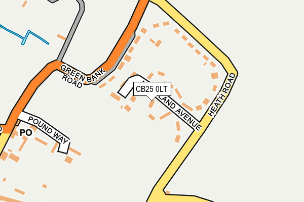 CB25 0LT map - OS OpenMap – Local (Ordnance Survey)