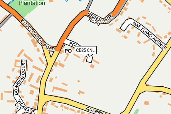CB25 0NL map - OS OpenMap – Local (Ordnance Survey)