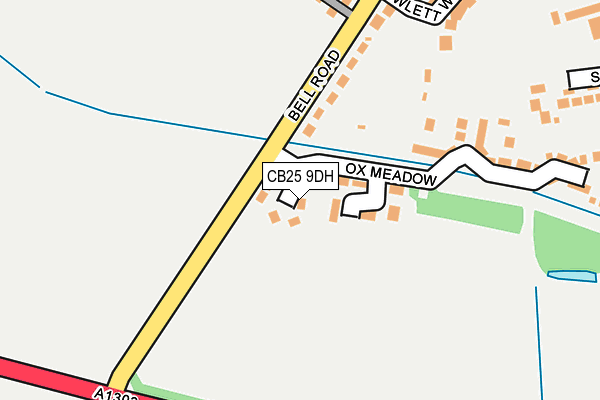 CB25 9DH map - OS OpenMap – Local (Ordnance Survey)