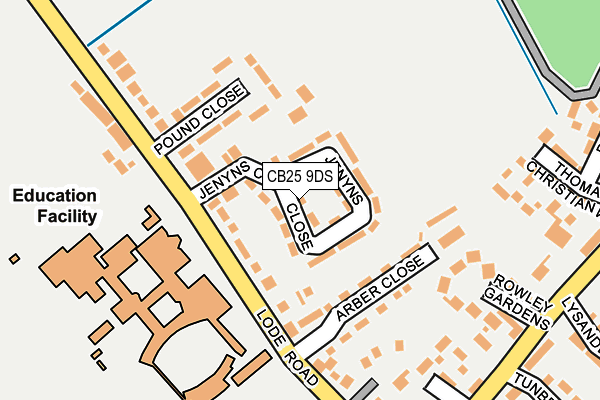 CB25 9DS map - OS OpenMap – Local (Ordnance Survey)