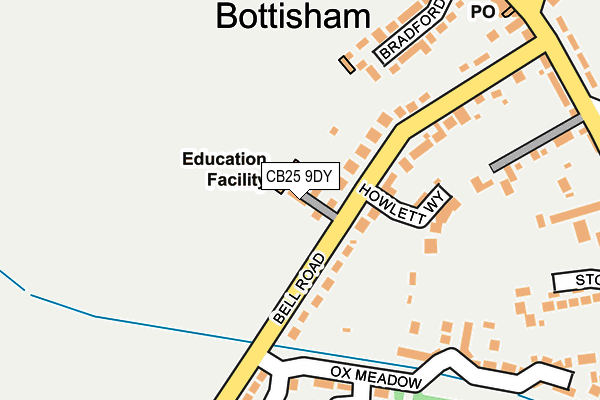 CB25 9DY map - OS OpenMap – Local (Ordnance Survey)