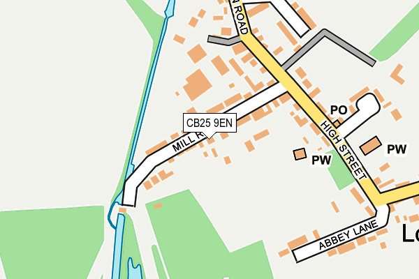 CB25 9EN map - OS OpenMap – Local (Ordnance Survey)