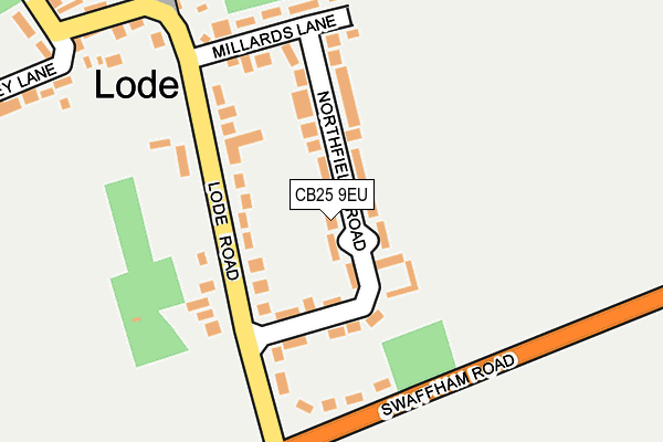 CB25 9EU map - OS OpenMap – Local (Ordnance Survey)