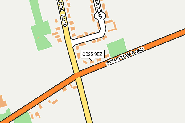 CB25 9EZ map - OS OpenMap – Local (Ordnance Survey)