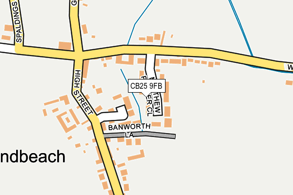 CB25 9FB map - OS OpenMap – Local (Ordnance Survey)