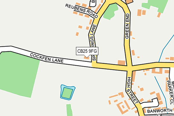 CB25 9FG map - OS OpenMap – Local (Ordnance Survey)