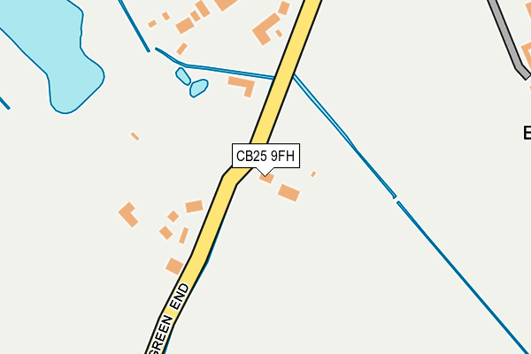 CB25 9FH map - OS OpenMap – Local (Ordnance Survey)