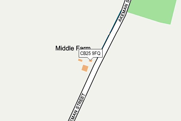 CB25 9FQ map - OS OpenMap – Local (Ordnance Survey)