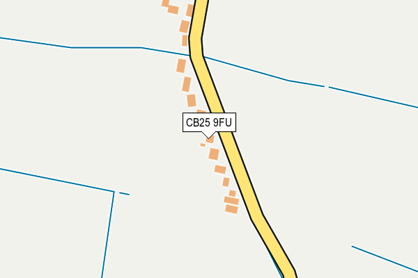 CB25 9FU map - OS OpenMap – Local (Ordnance Survey)