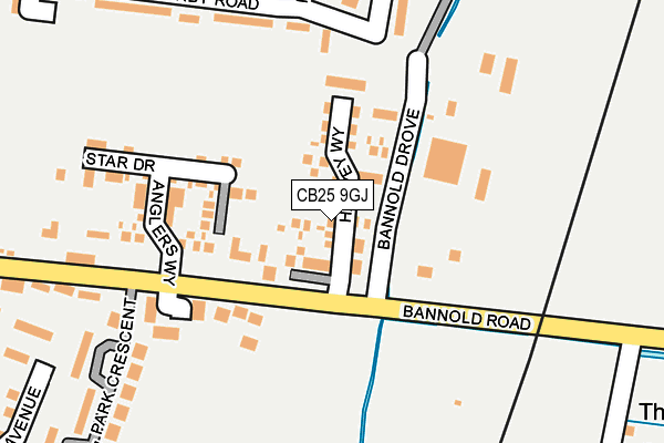 CB25 9GJ map - OS OpenMap – Local (Ordnance Survey)
