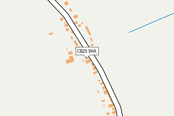 CB25 9HA map - OS OpenMap – Local (Ordnance Survey)