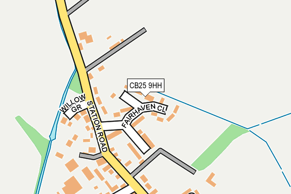 CB25 9HH map - OS OpenMap – Local (Ordnance Survey)