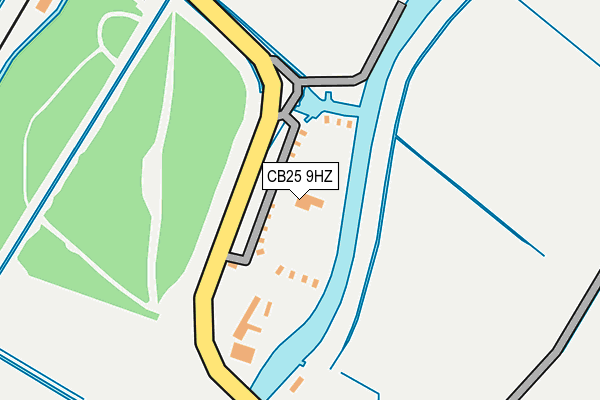 CB25 9HZ map - OS OpenMap – Local (Ordnance Survey)