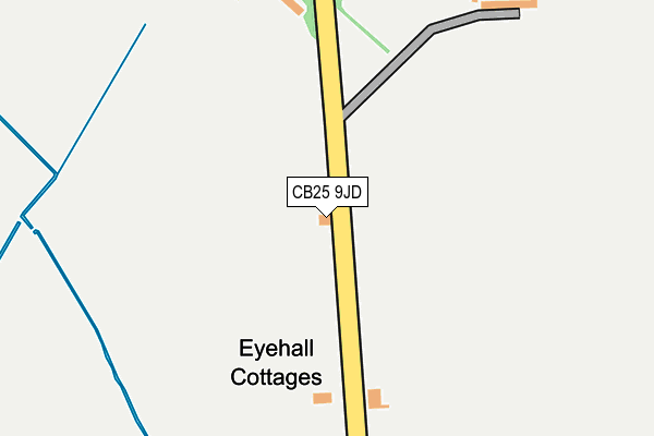 CB25 9JD map - OS OpenMap – Local (Ordnance Survey)
