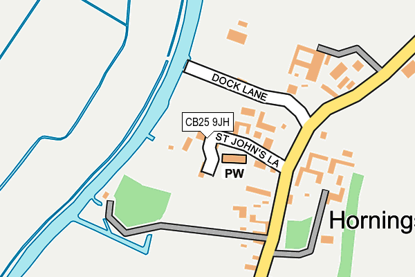 CB25 9JH map - OS OpenMap – Local (Ordnance Survey)