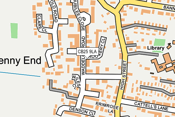 CB25 9LA map - OS OpenMap – Local (Ordnance Survey)