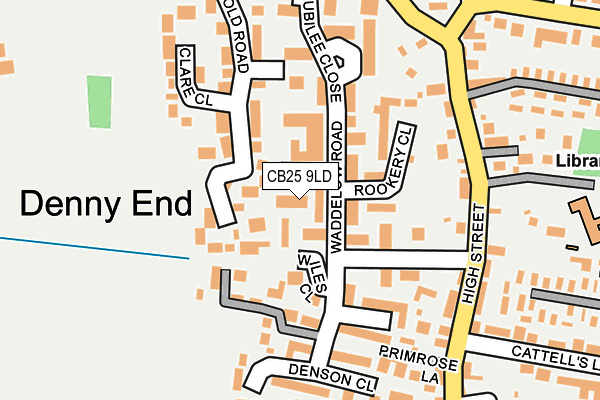 CB25 9LD map - OS OpenMap – Local (Ordnance Survey)