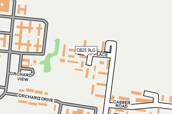 CB25 9LG map - OS OpenMap – Local (Ordnance Survey)