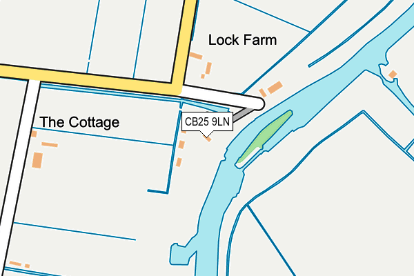 CB25 9LN map - OS OpenMap – Local (Ordnance Survey)