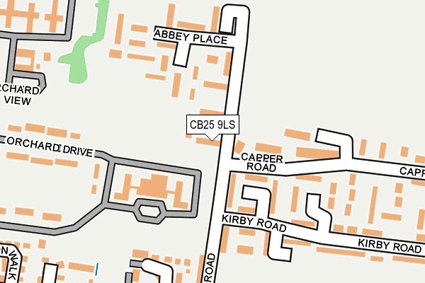 CB25 9LS map - OS OpenMap – Local (Ordnance Survey)